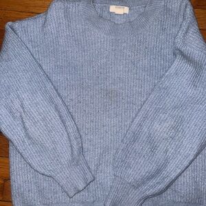 H&M Light Blue Knit Crewneck Sweater